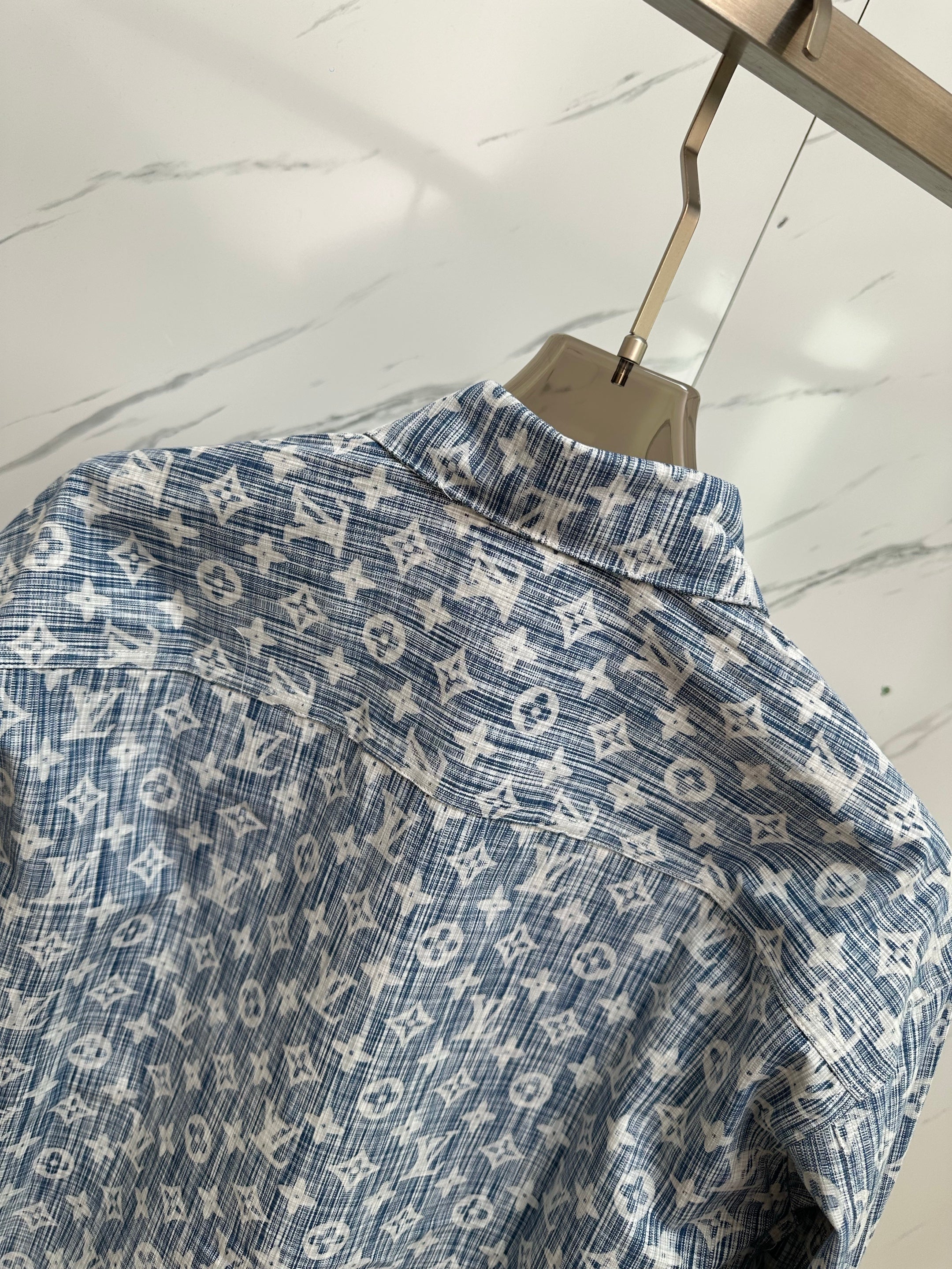 LV SHIRT JACKET IN BLUE MONOGRAM WASHED DENIM 238932