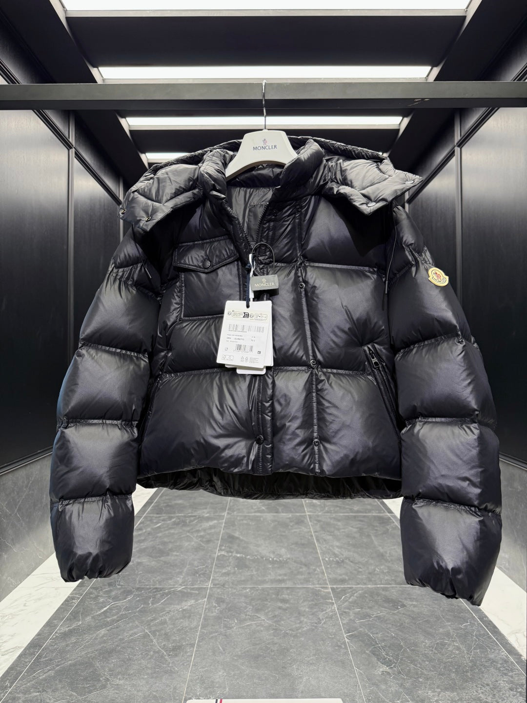 MC 2025 Short Down Jacket Black Polyester