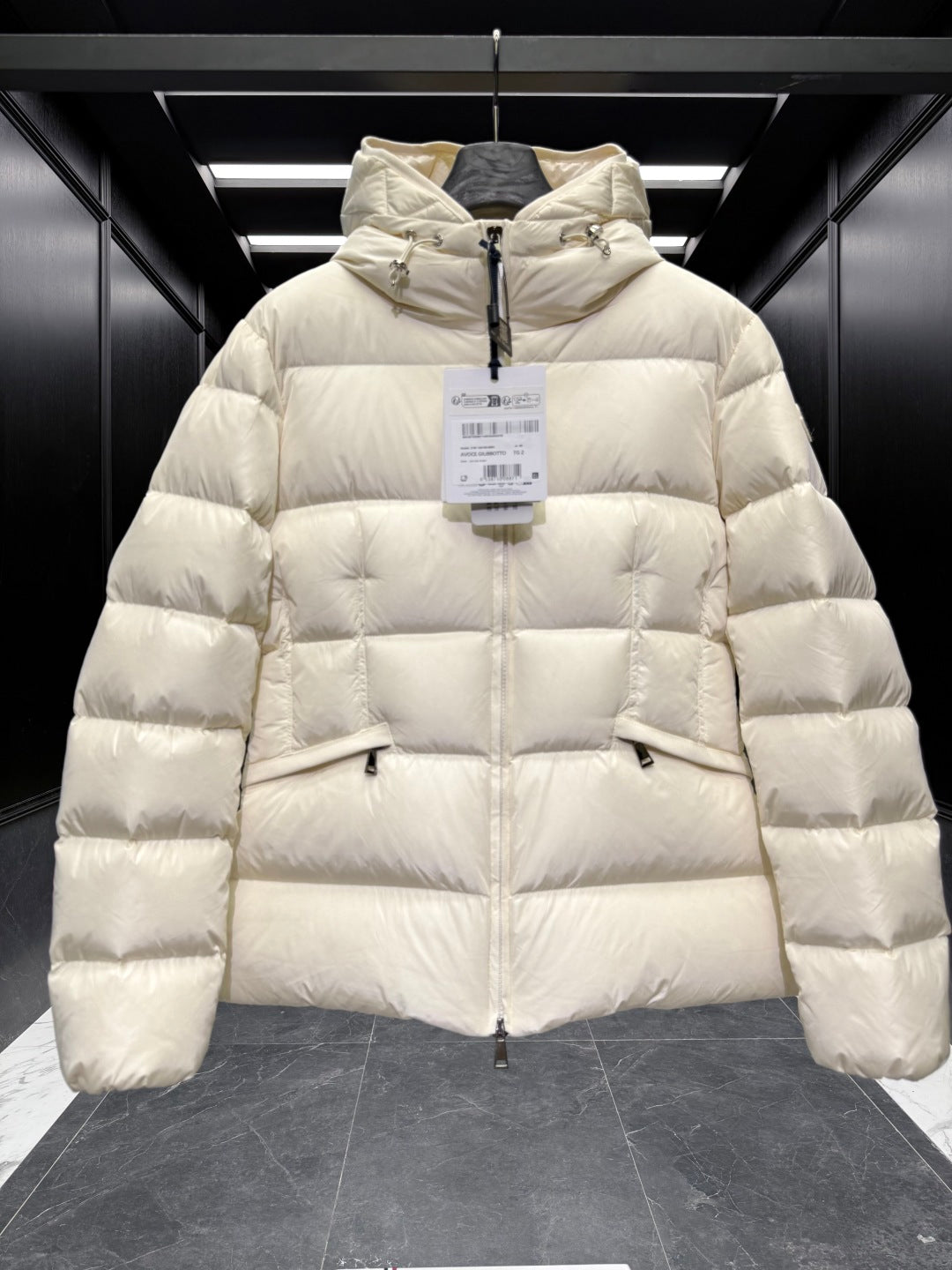 MC 25 Down Jacket Ivory White Polyester 0019