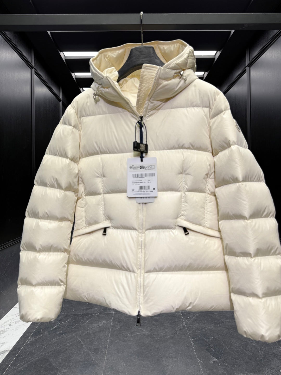 MC 25 Down Jacket Ivory White Polyester 0019
