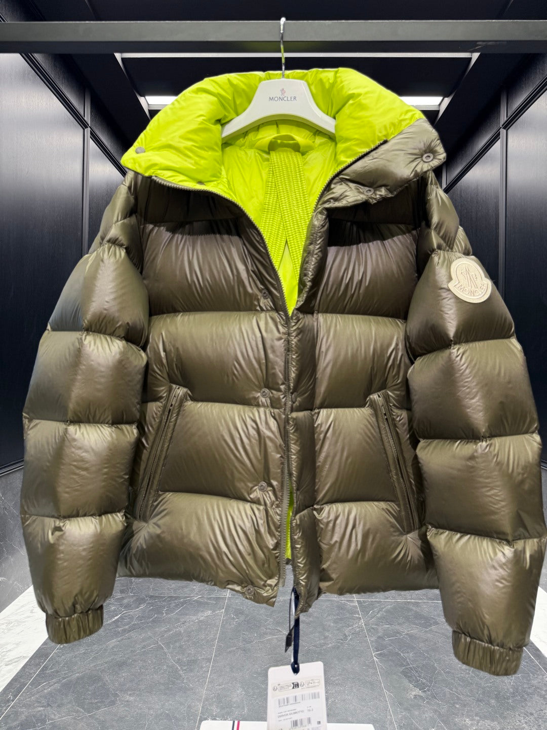 MC 25 Down Jacket Moss Green Polyester 0011