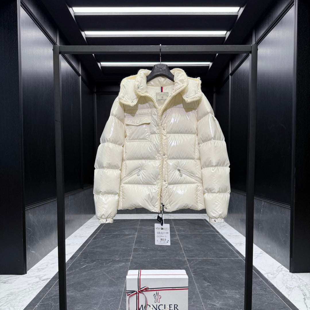 MC 25 Down Jacket Glossy White Polyester 0013