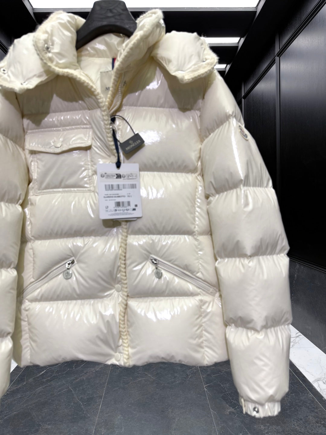 MC 25 Down Jacket Glossy White Polyester 0013