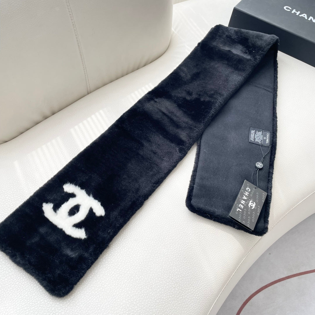 CC 25 Scarf 170cm Black Fleece 968489