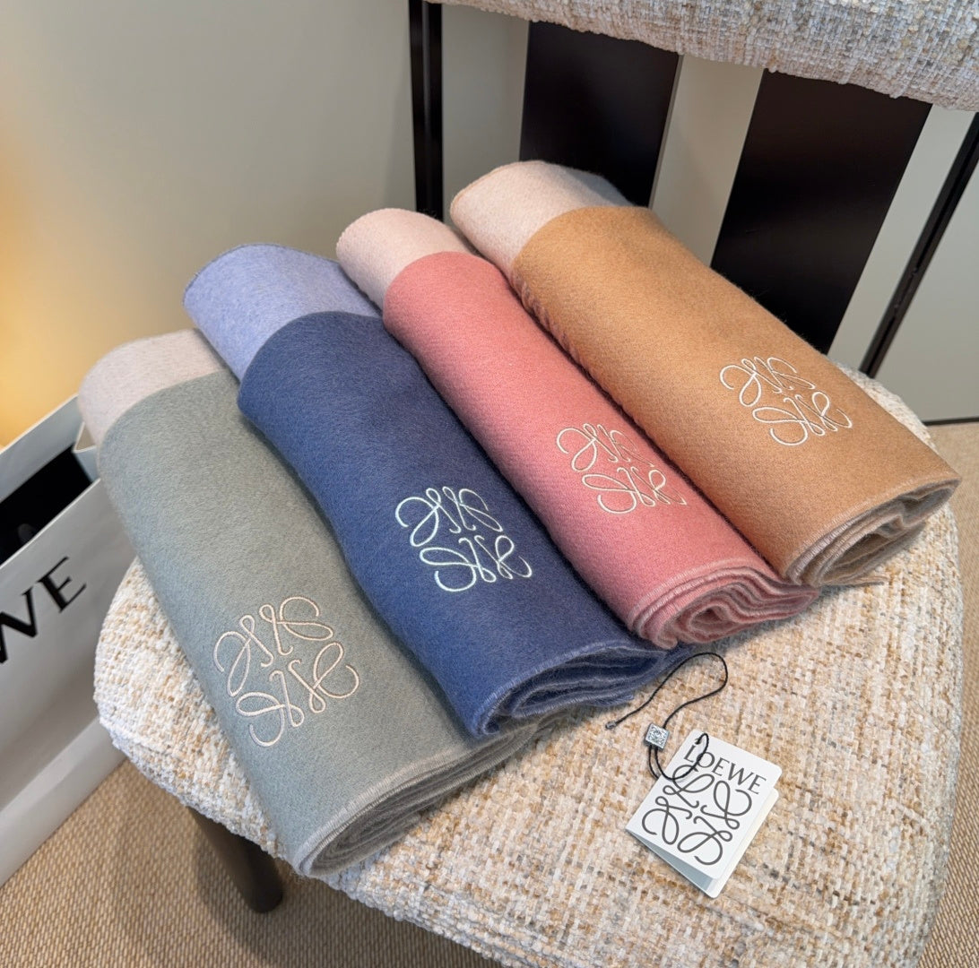 Loewe Scarf 180CM Pink Wool-blend 100131