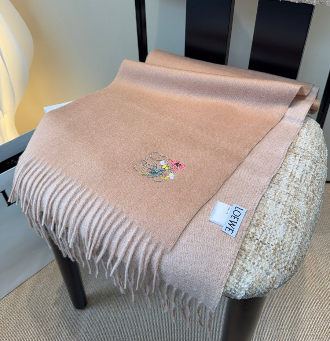 Loewe Scarf 180CM  Dark Beige Cashmere 969473