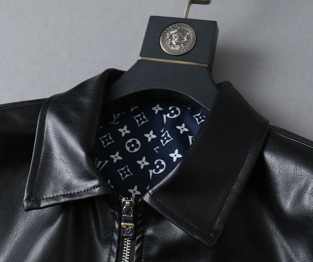 LV SHIRT JACKET IN BLACK SMOOTH LAMBSKIN 238977