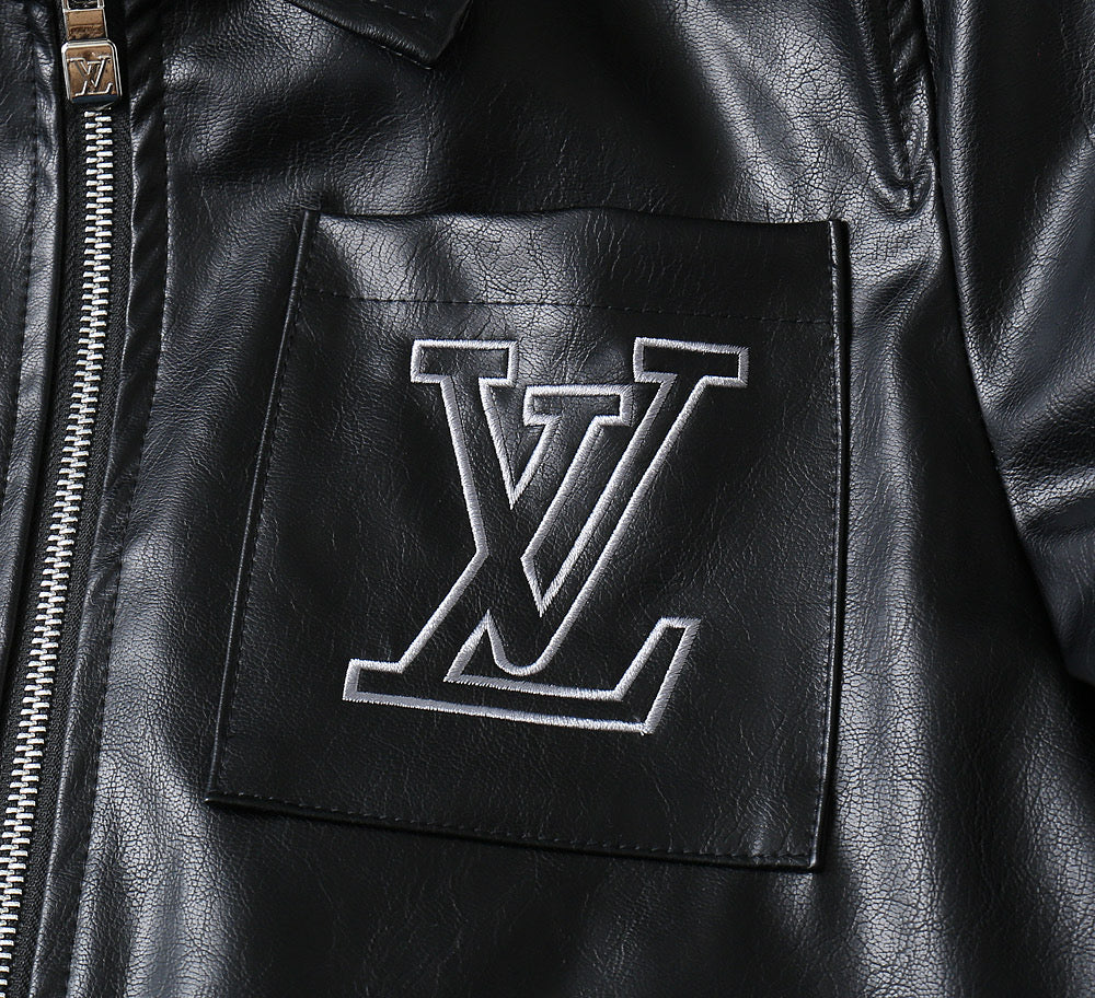 LV SHIRT JACKET IN BLACK SMOOTH LAMBSKIN 238977