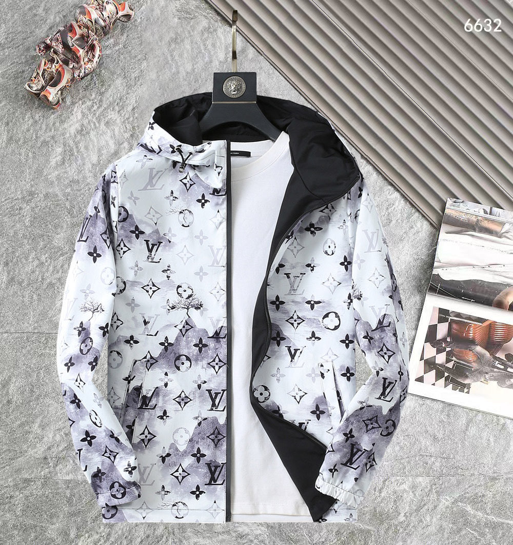 LV DOUBLE-SIDED JACKET BLACK AND WHITE 238980