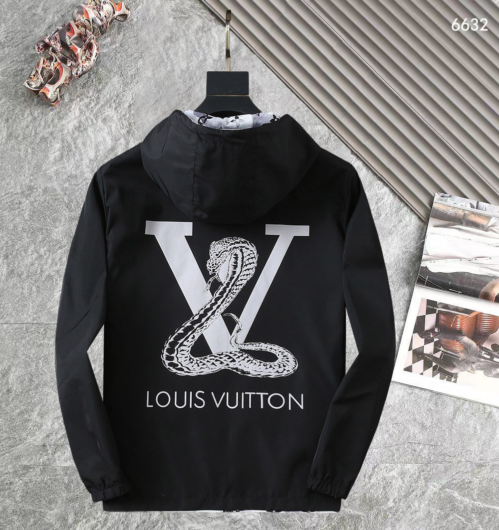 LV DOUBLE-SIDED JACKET BLACK AND WHITE 238980