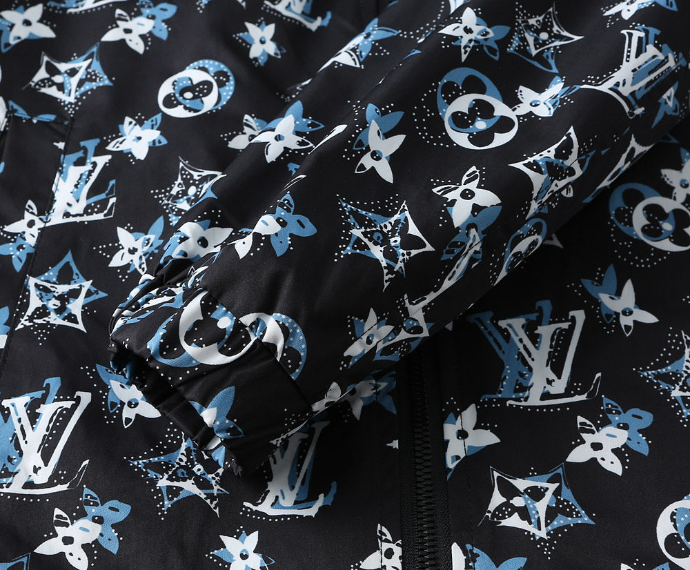 LV HOODED JACKET BLACK MONOGRAM 238982