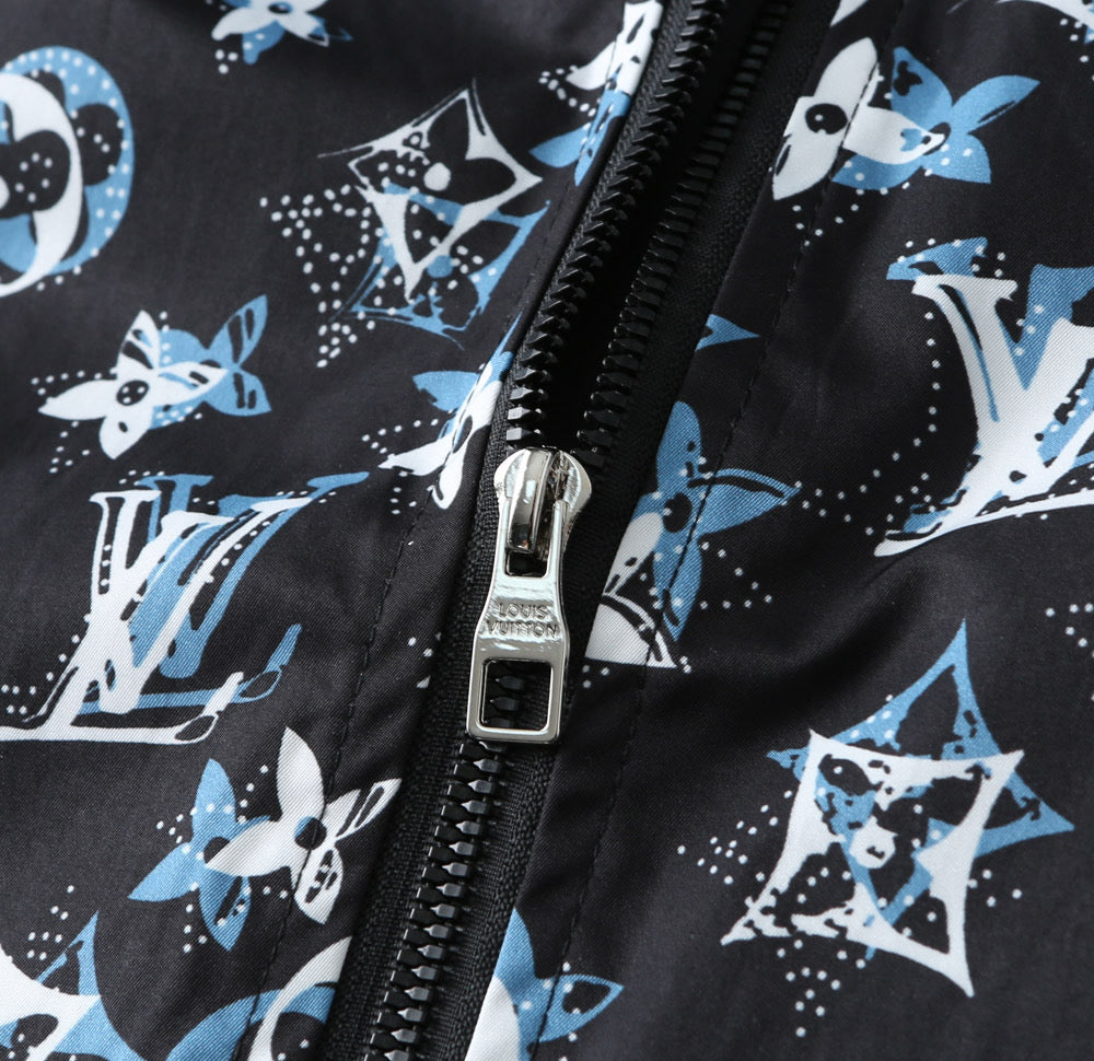 LV HOODED JACKET BLACK MONOGRAM 238982