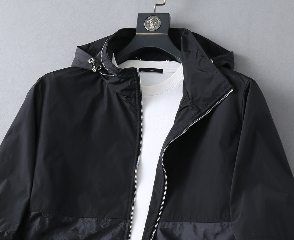 LV HOODED JACKET BLACK 238987
