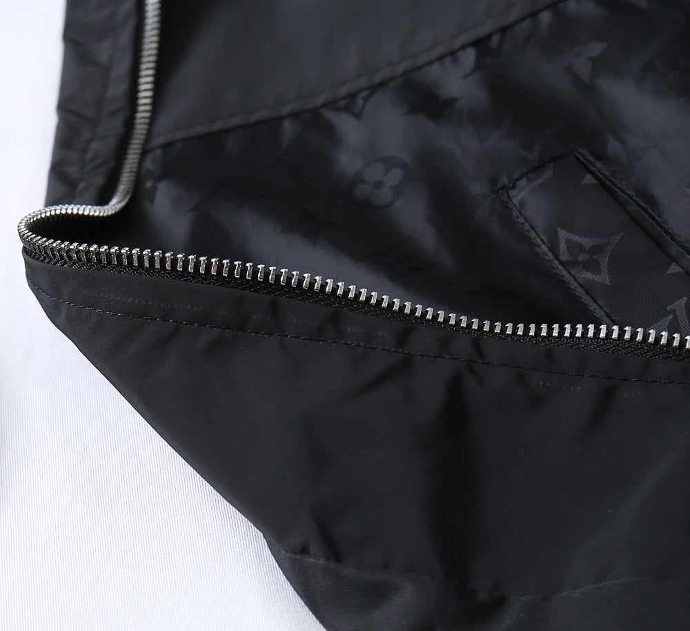 LV HOODED JACKET BLACK 238987