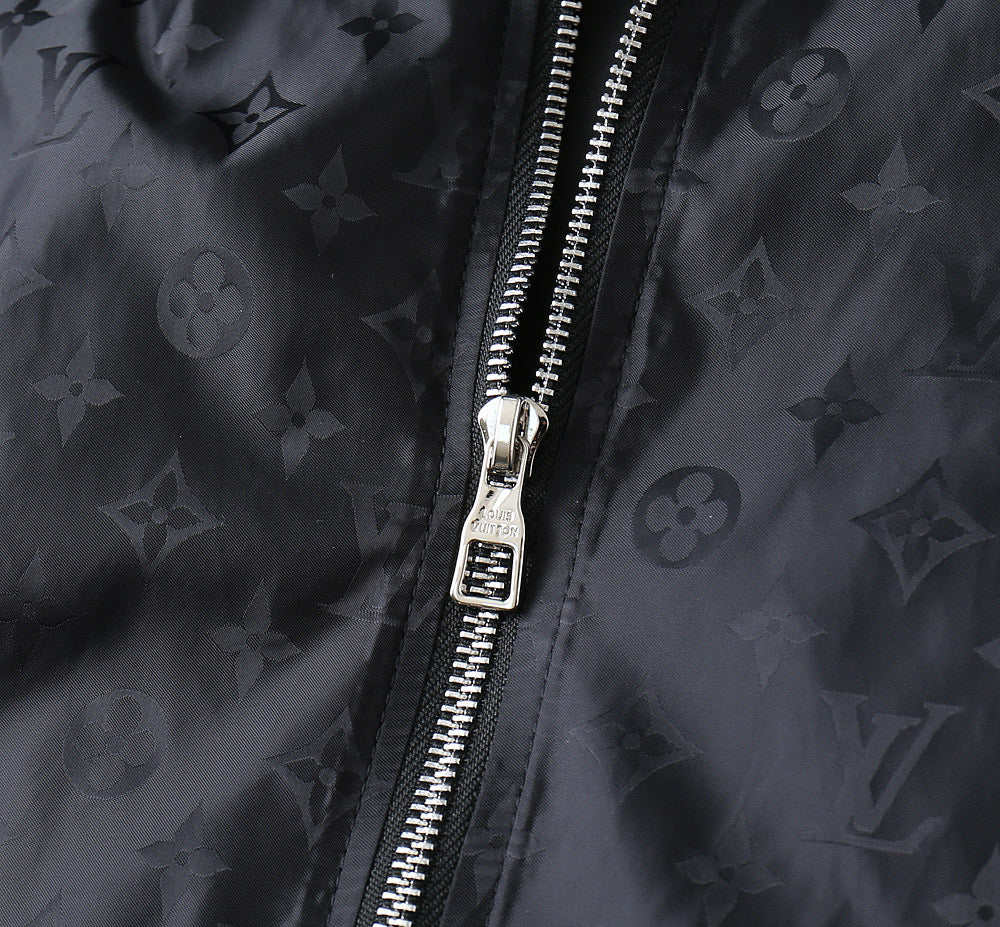 LV HOODED JACKET BLACK 238987