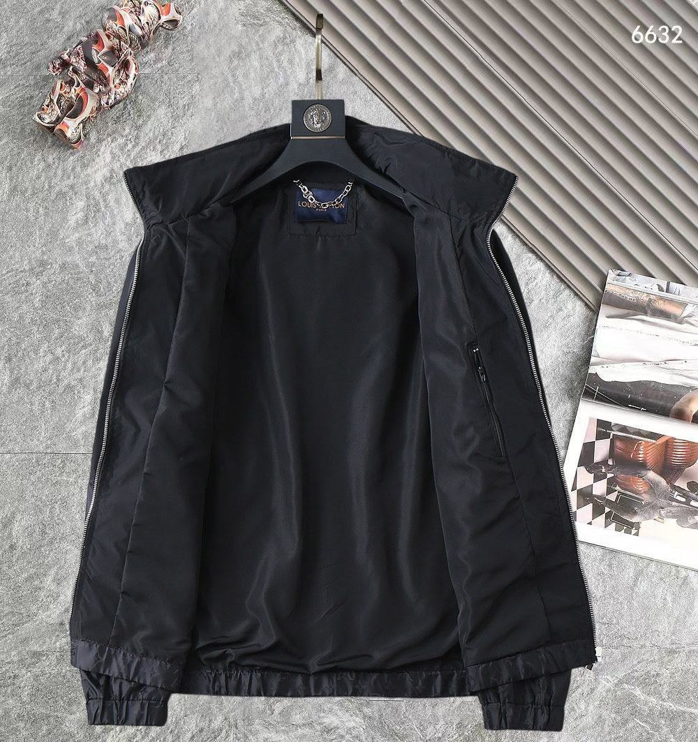 LV HOODED JACKET BLACK 238987