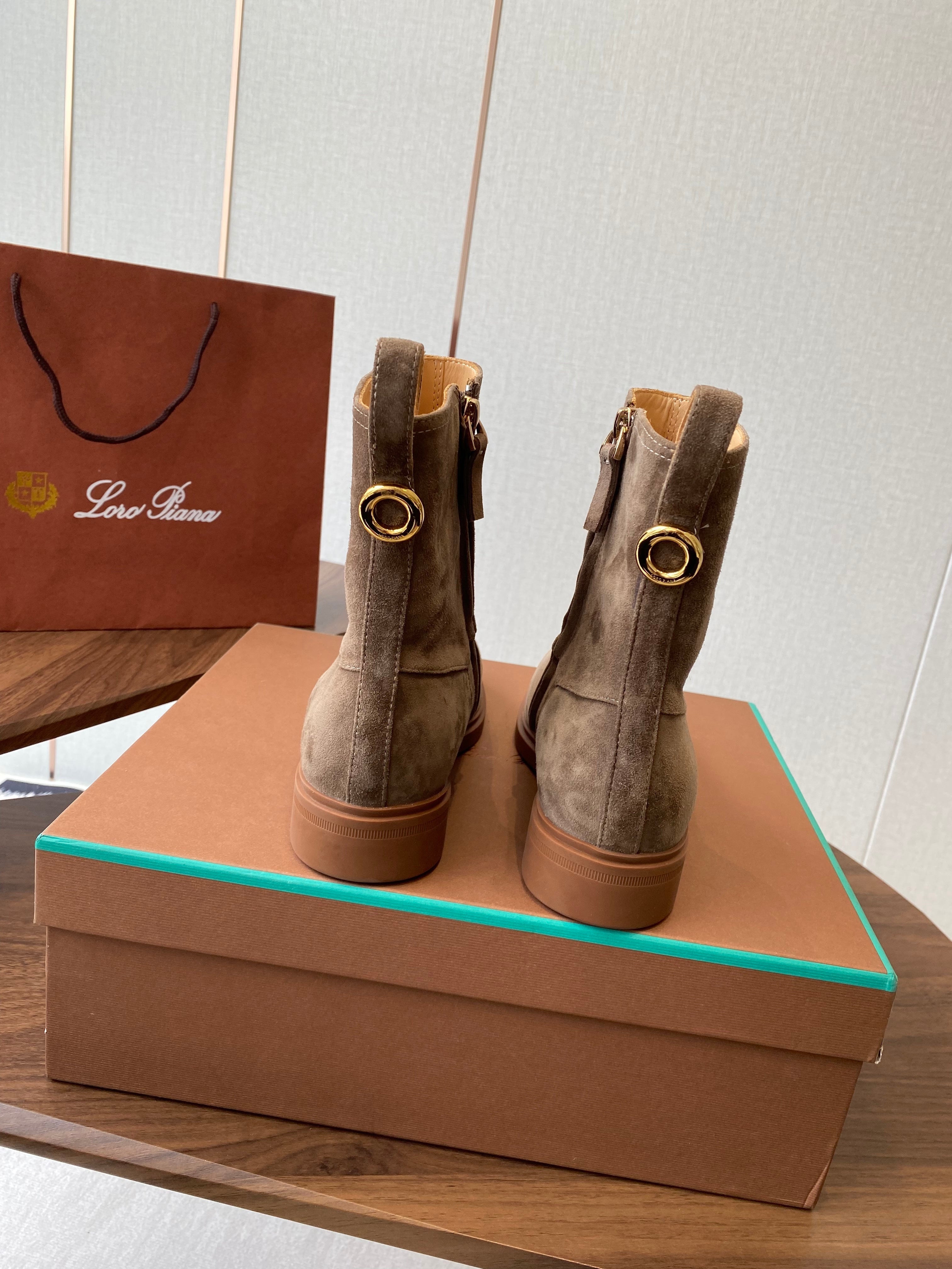 LP latest short boots light brown suede 388105