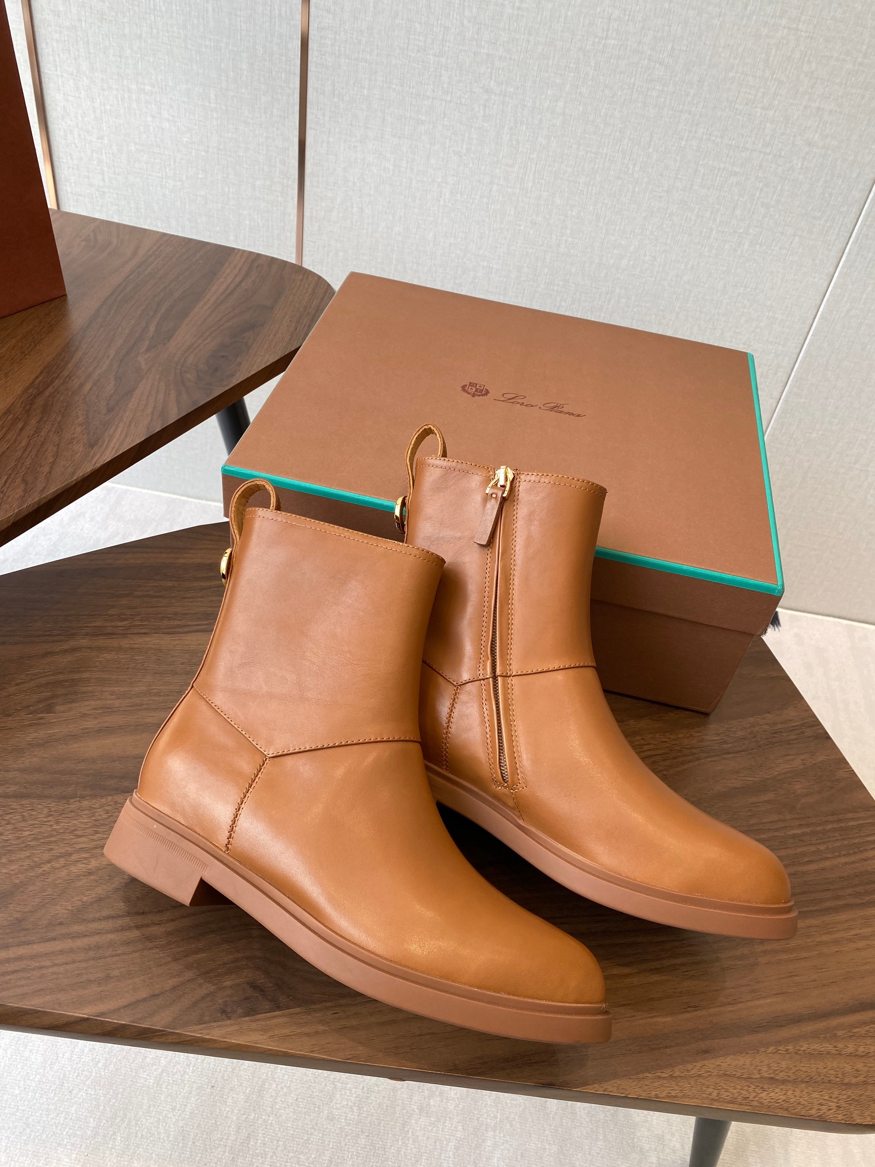 LP latest short boots  brown calfskin 388108