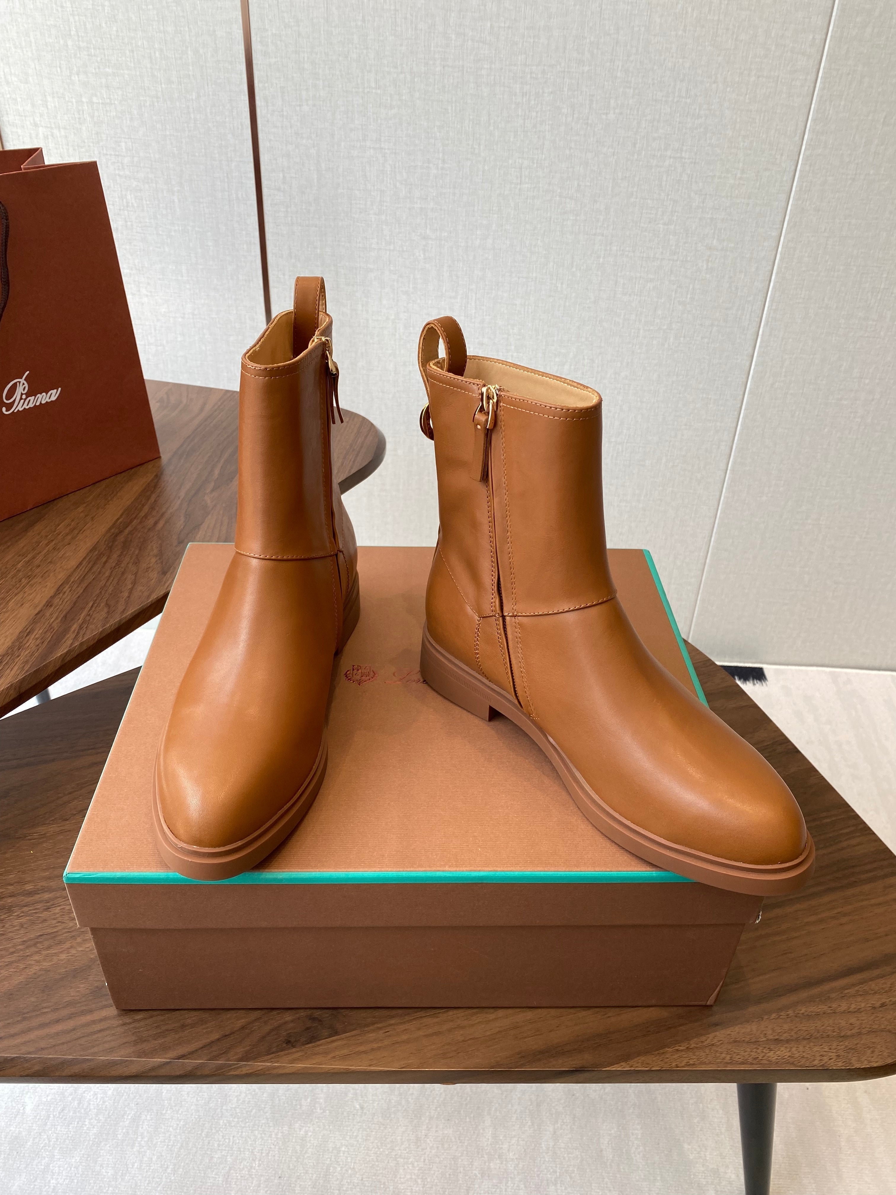 LP latest short boots  brown calfskin 388108