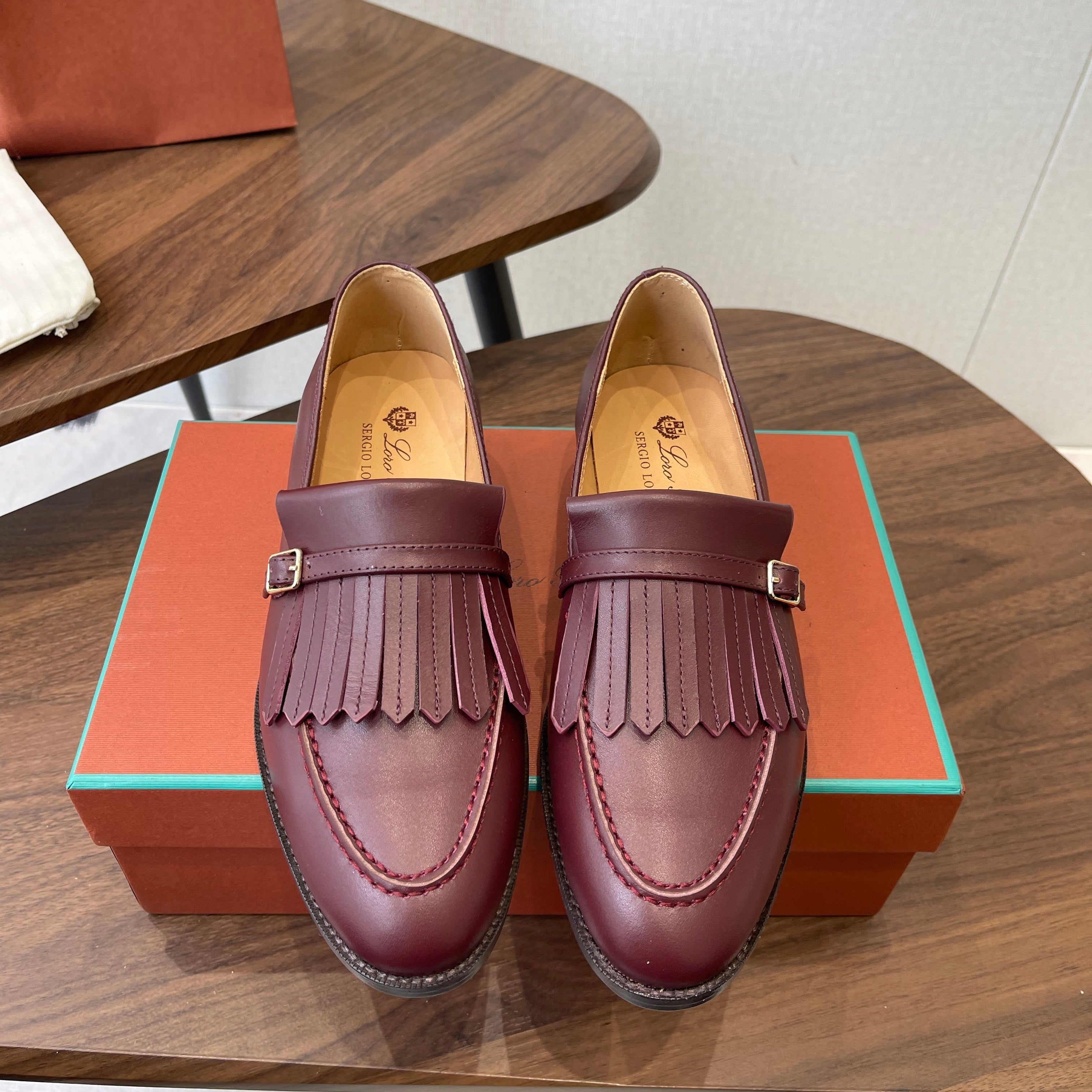 LP 26SS Loafers Burgundy Lambskin 579620