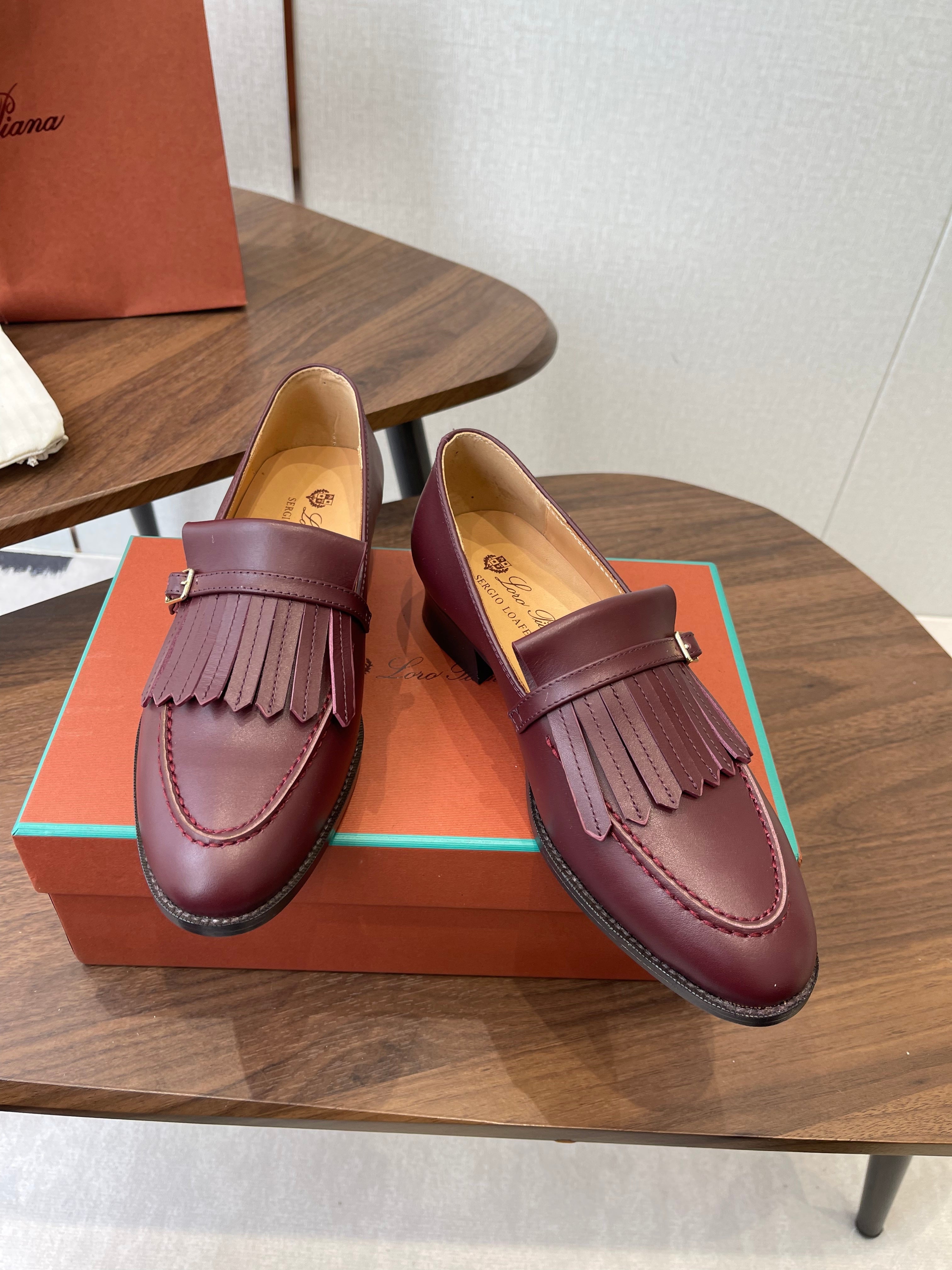 LP 26SS Loafers Burgundy Lambskin 579620