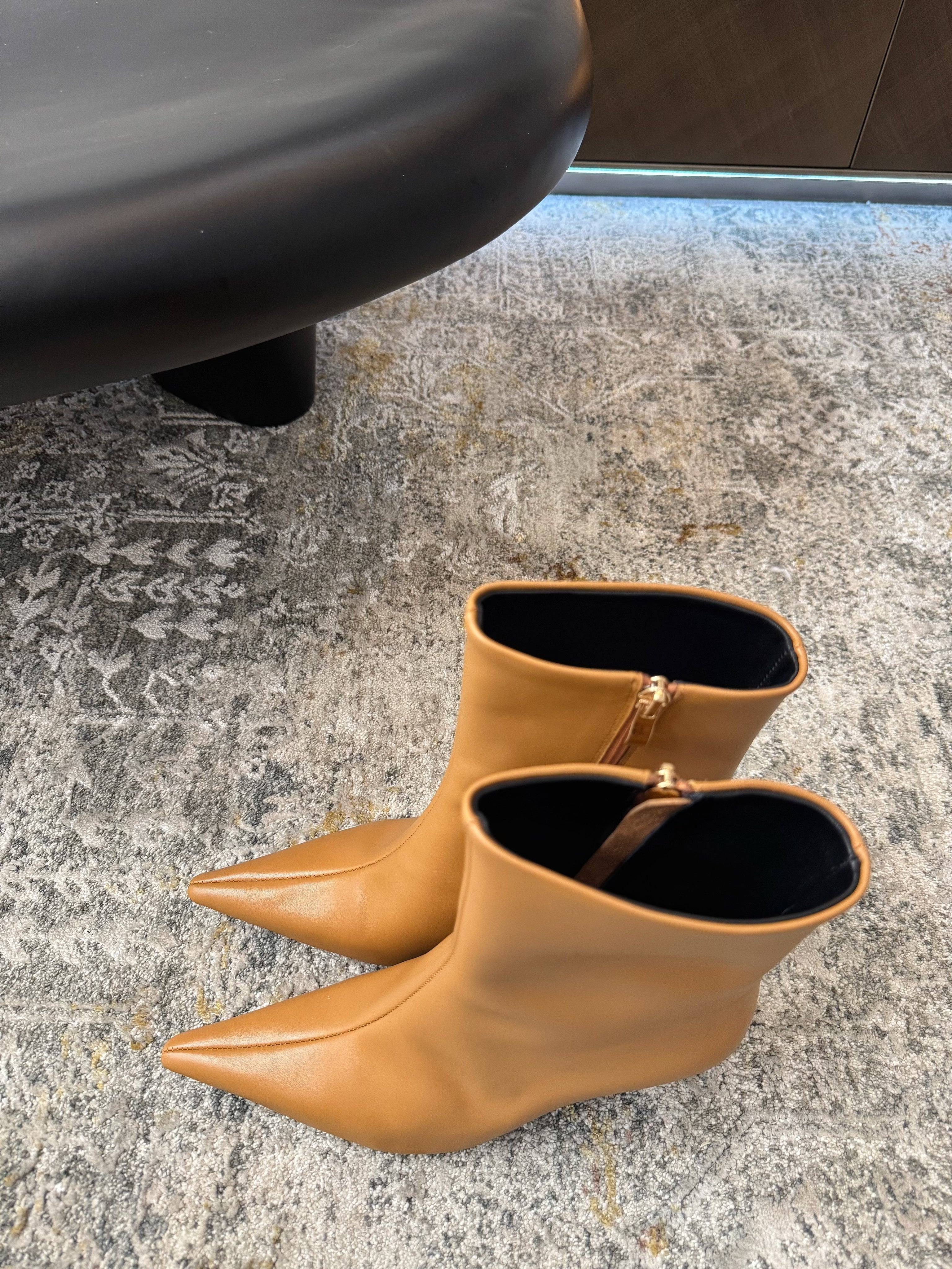 YSL 2025 Short Boot Tan Cowhide 571305