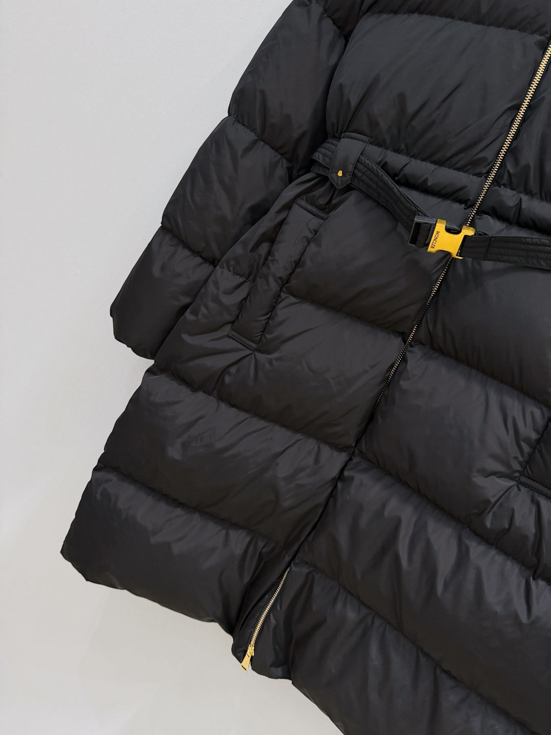 MC 25 Long Coat Black Polyester 0023