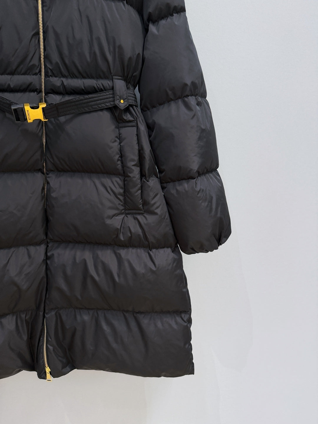 MC 25 Long Coat Black Polyester 0023