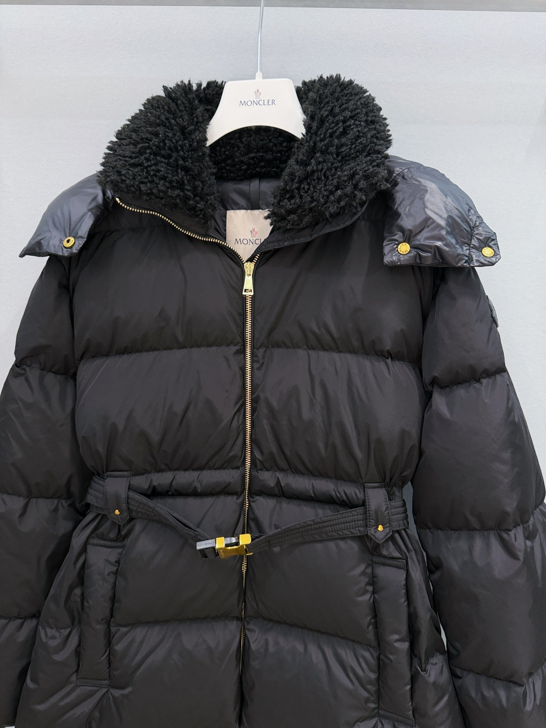 MC 25 Long Coat Black Polyester 0023