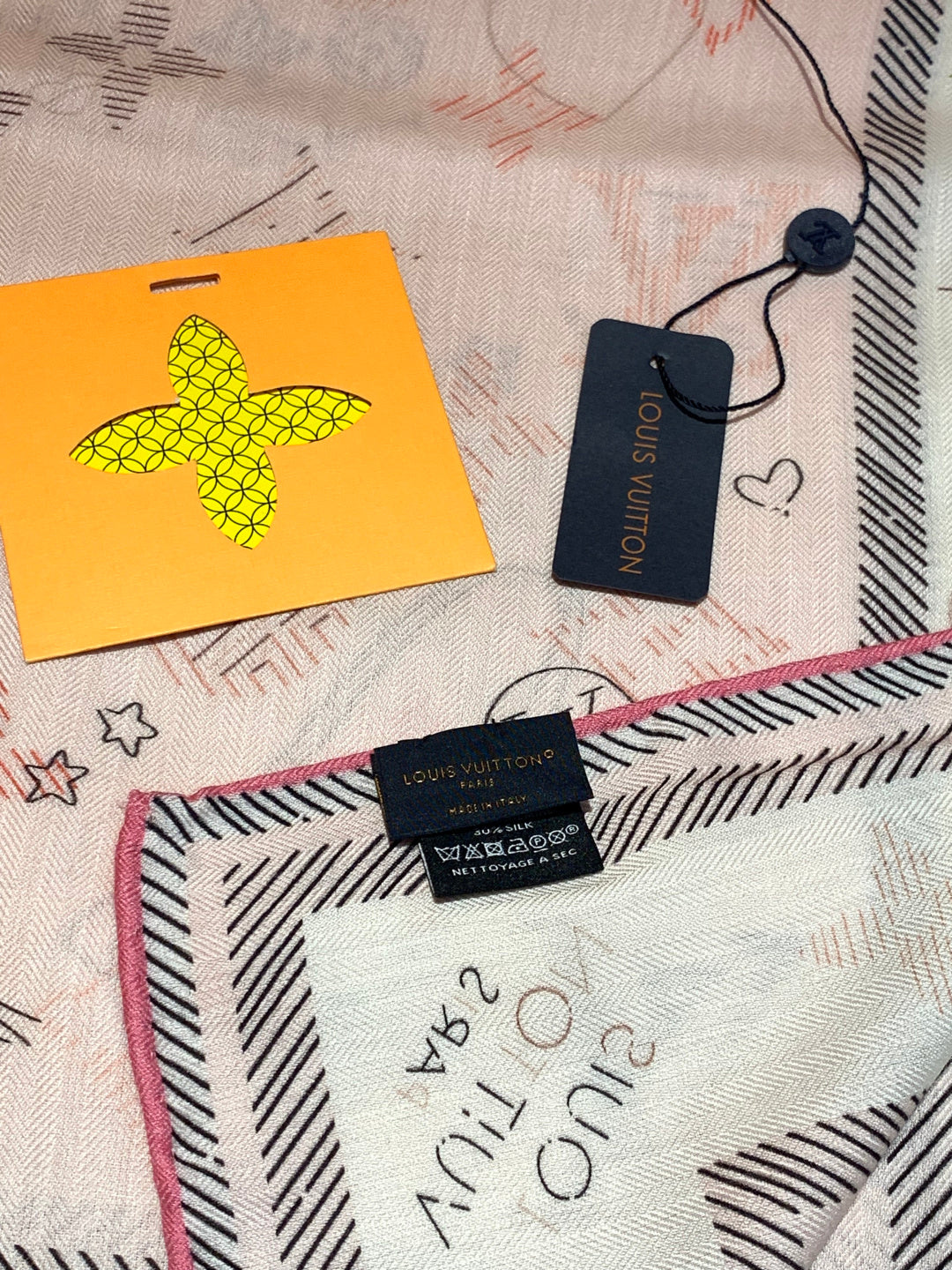 LV Double-sided velvet 140cm Pink Silk Cashmere 967397