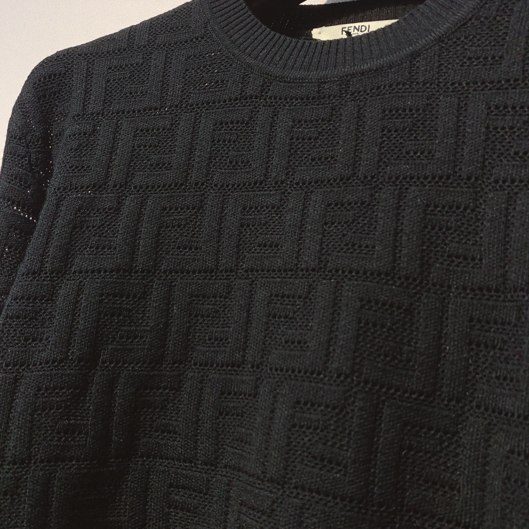 Fendi 25 Sweater Black Woool 0003