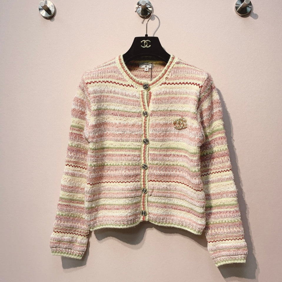 Chanel 25 Cardigan Multicolor Wool 316125
