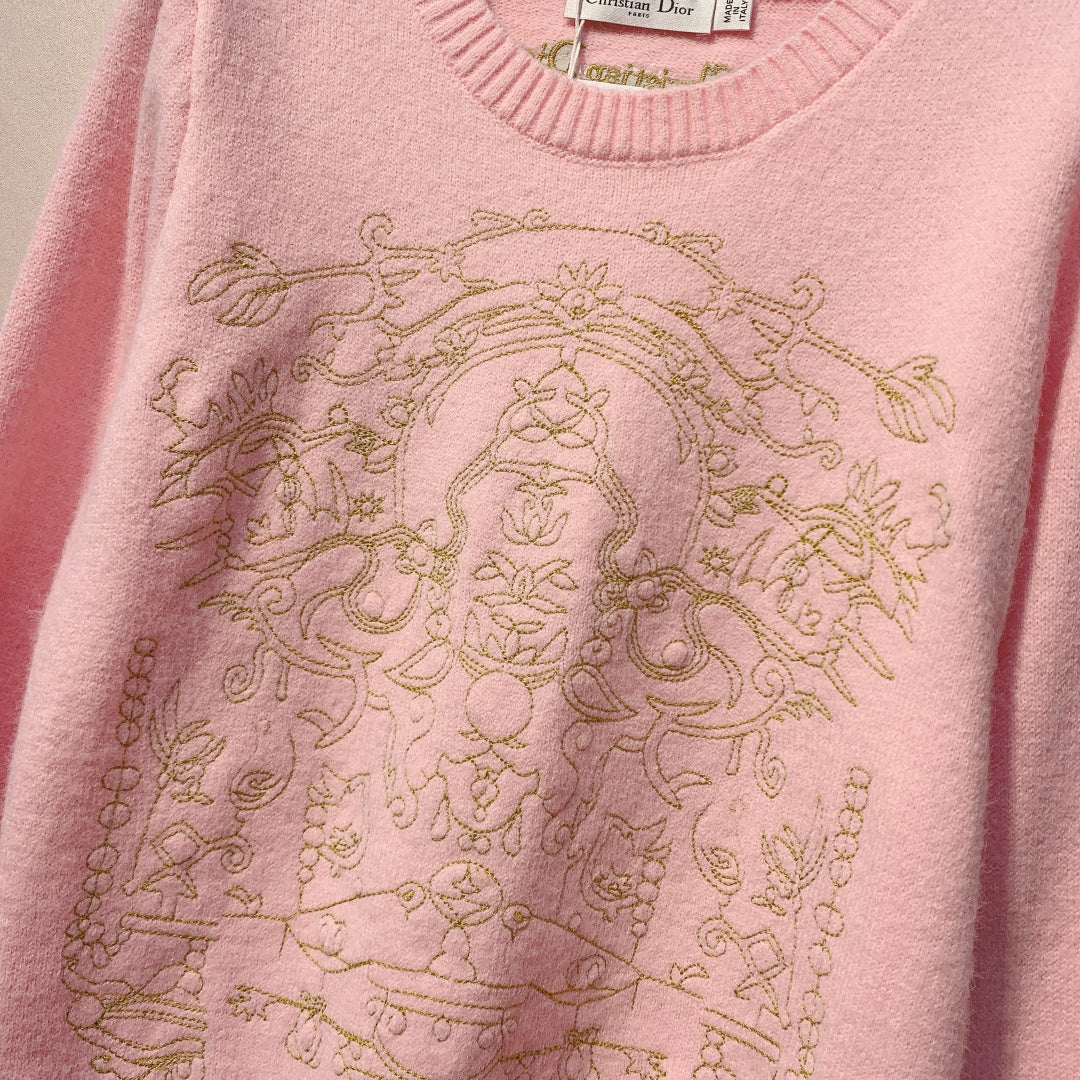 CD 25 Knit Sweater Pink Wool 320040