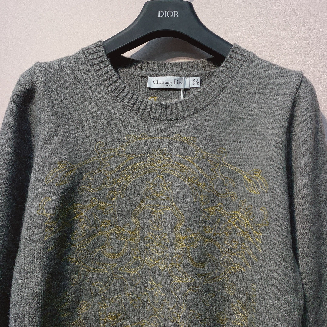 CD 25 Knit Sweater Gray Wool 320042