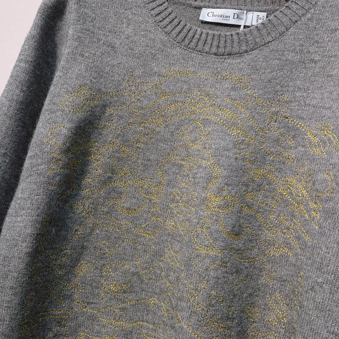 CD 25 Knit Sweater Gray Wool 320042