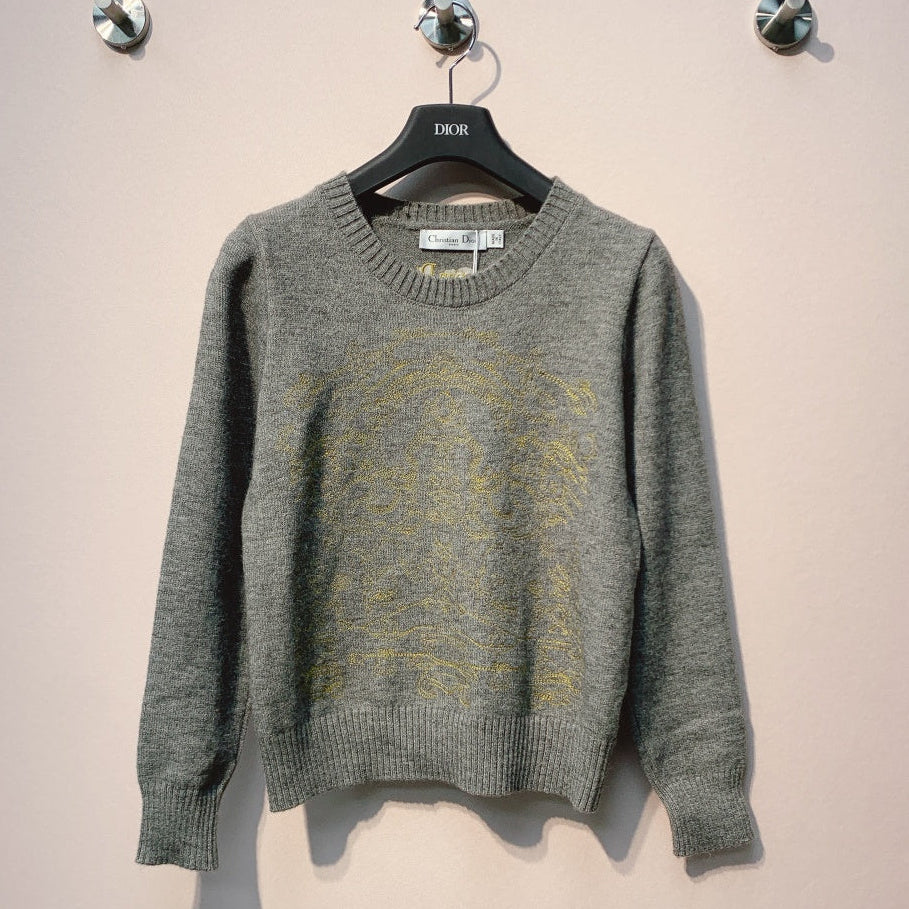 CD 25 Knit Sweater Gray Wool 320042