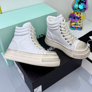 Chanel 25 High Sneaker White Cowhide 469785
