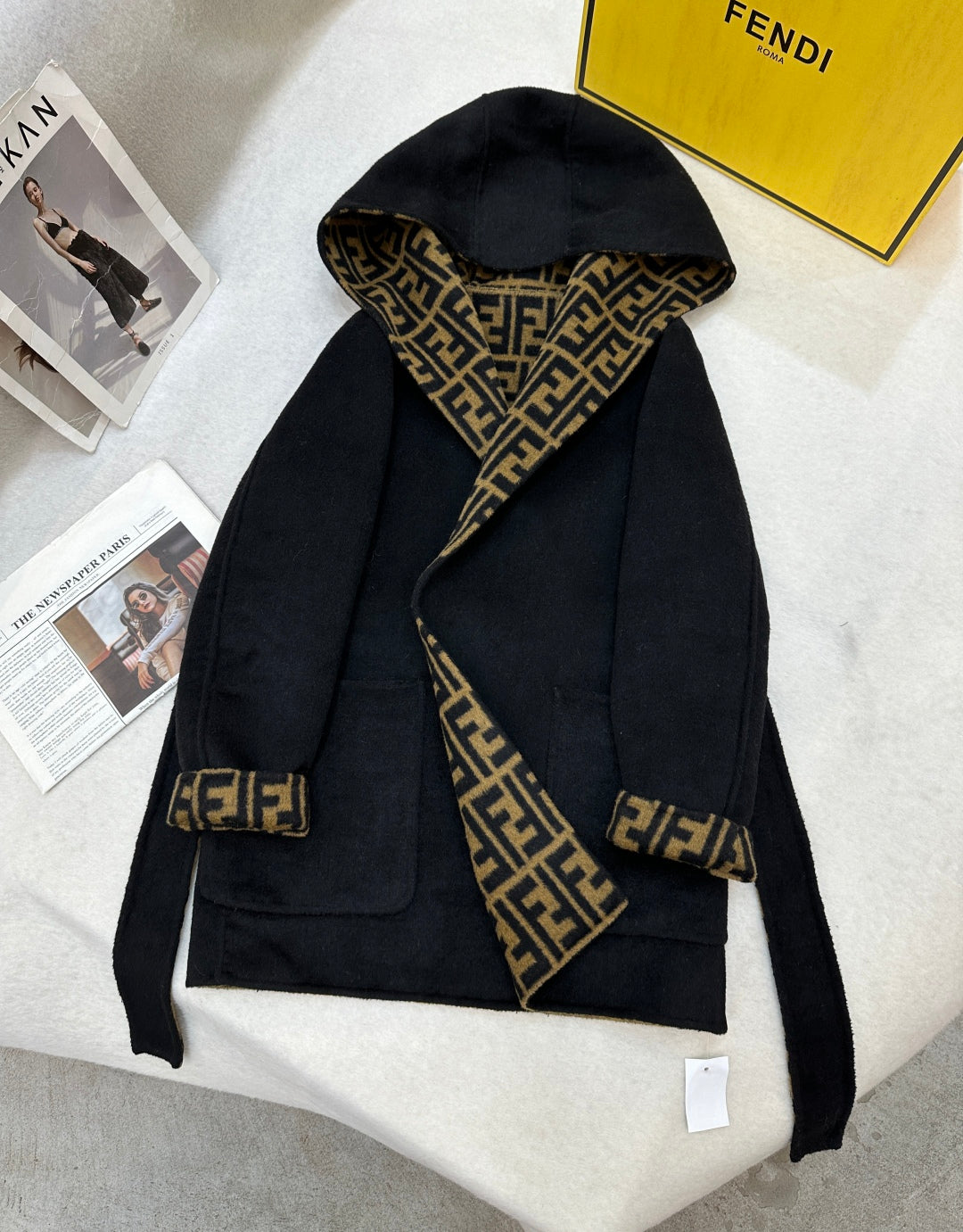 Fendi 25 Jacket Black Wool 0013