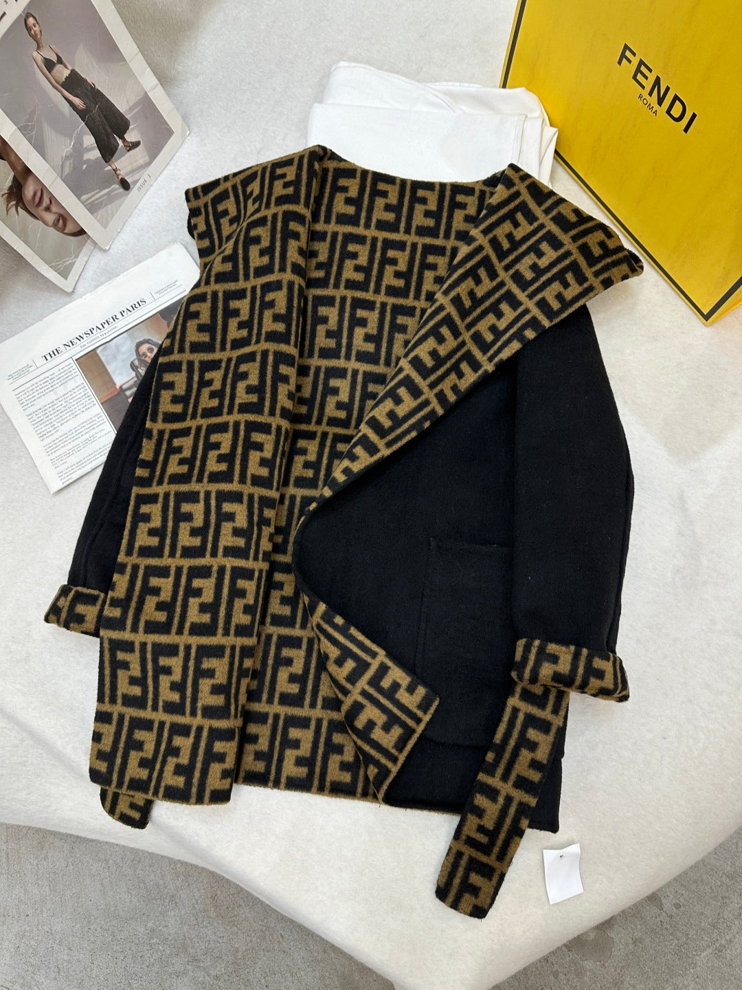 Fendi 25 Jacket Black Wool 0013