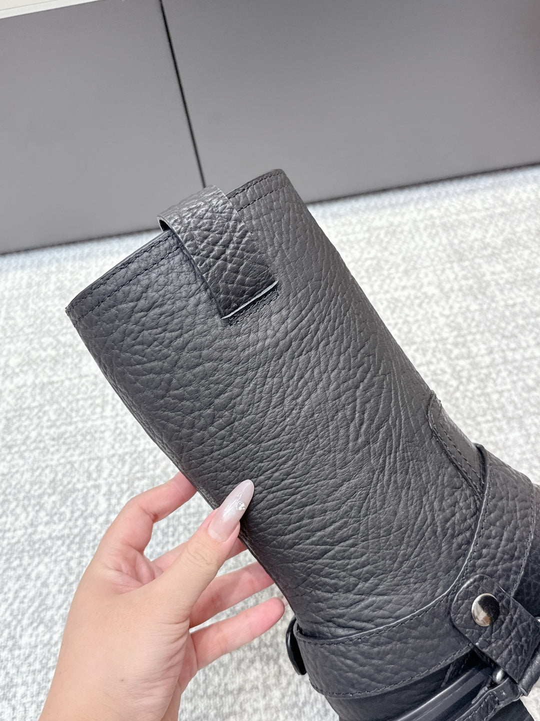 MIU MIU Martin boots Black Sheepskin 461850