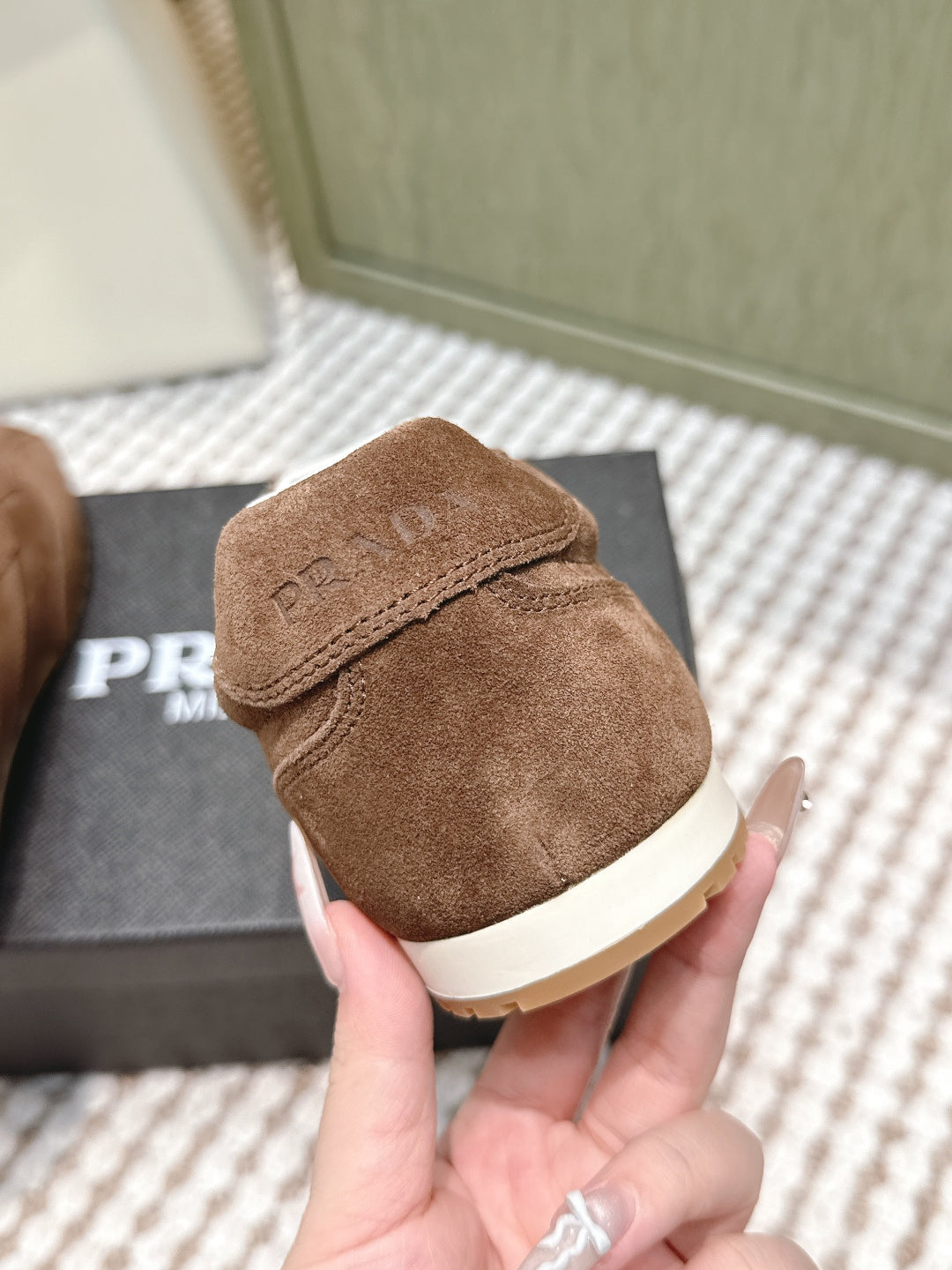 Pra 2025 Sneaker Brown White Suede 556293