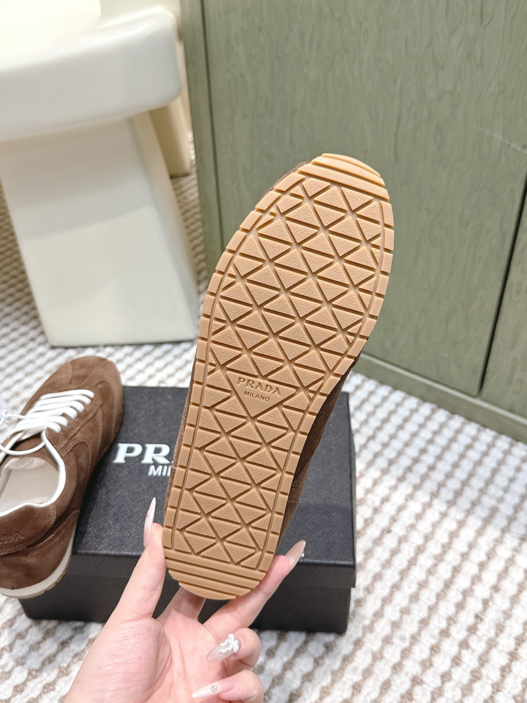 Pra 2025 Sneaker Brown White Suede 556293