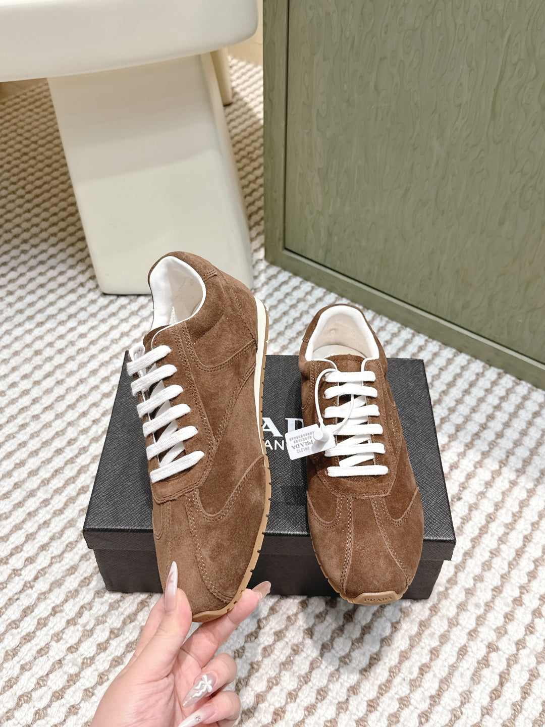 Pra 2025 Sneaker Brown White Suede 556293