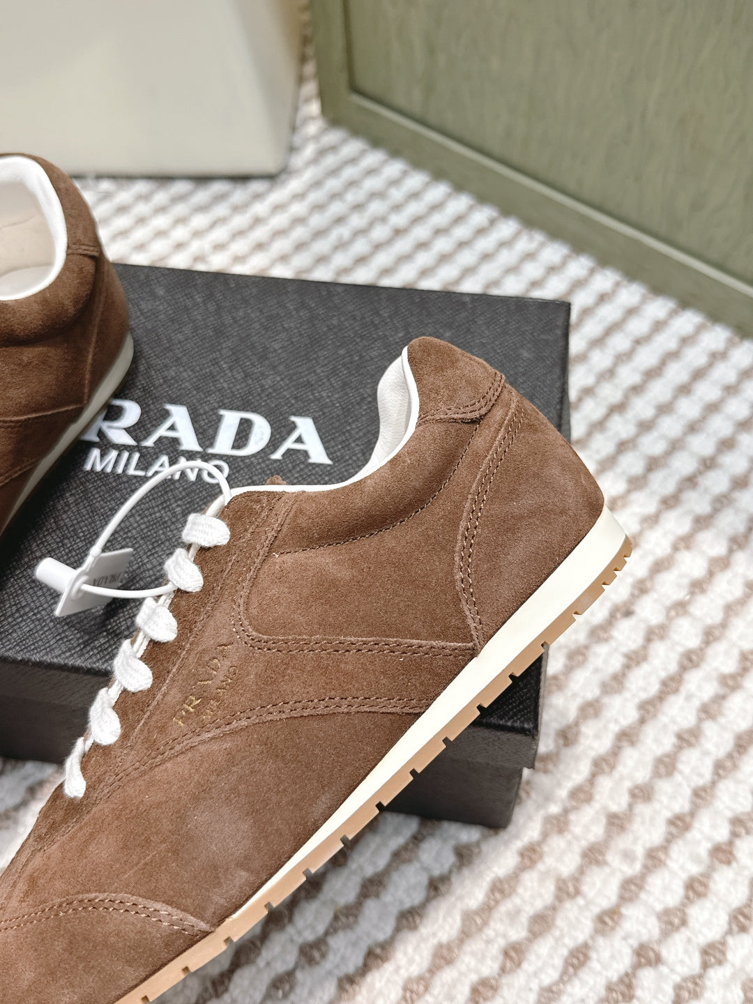 Pra 2025 Sneaker Brown White Suede 556293