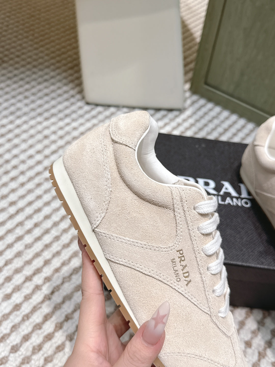 Pra 2025 Sneaker Beige Suede 556294