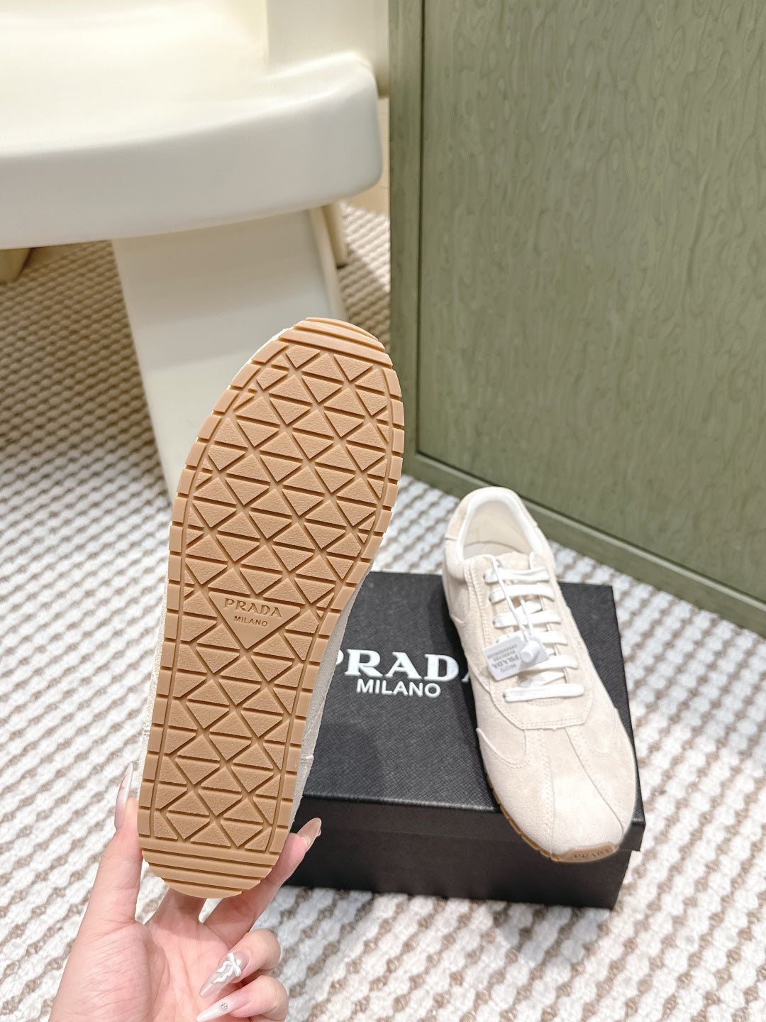 Pra 2025 Sneaker Beige Suede 556294