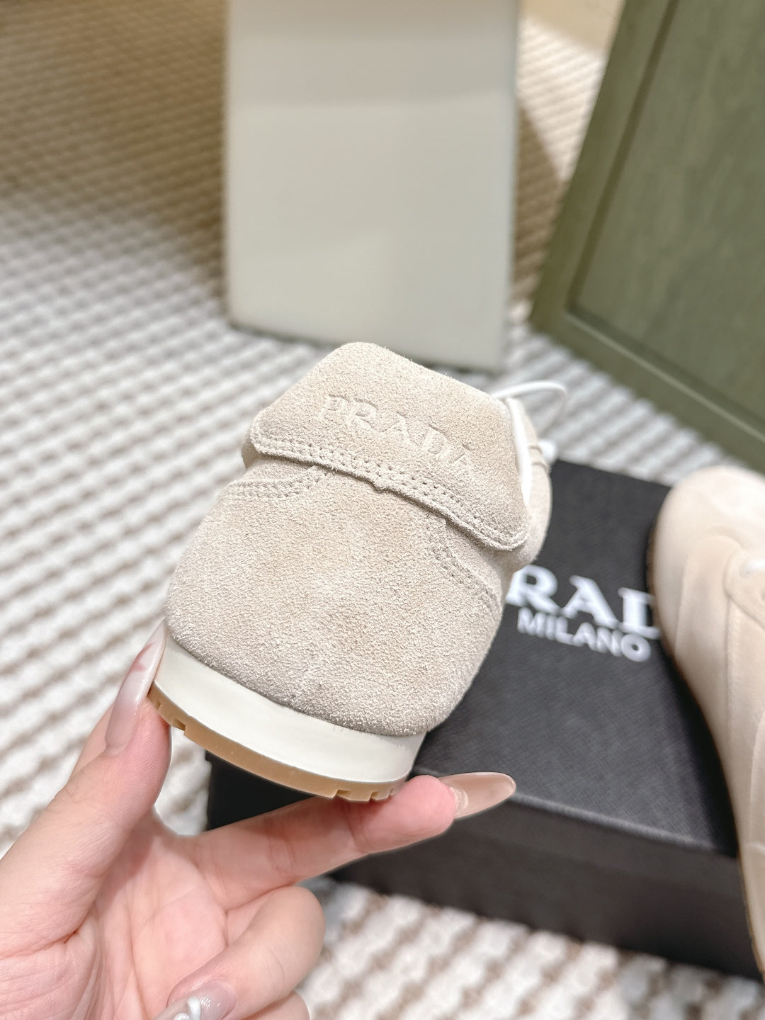 Pra 2025 Sneaker Beige Suede 556294