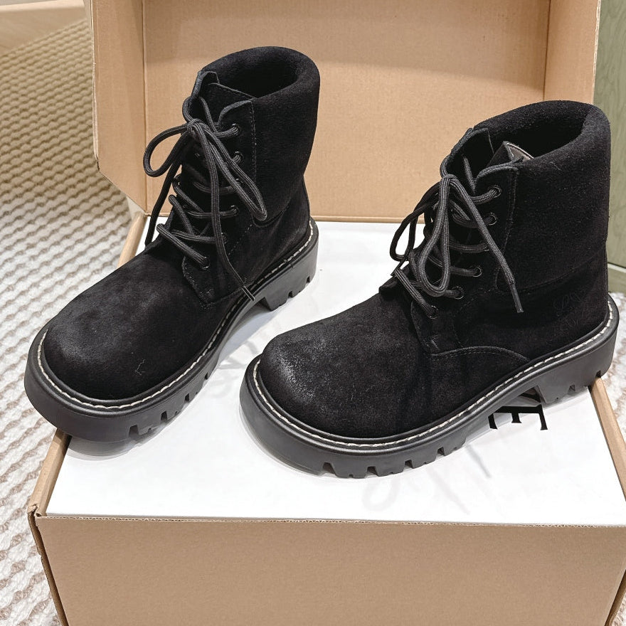 Loewe 2025 Sierra Ankle Boot Black Suede 556051