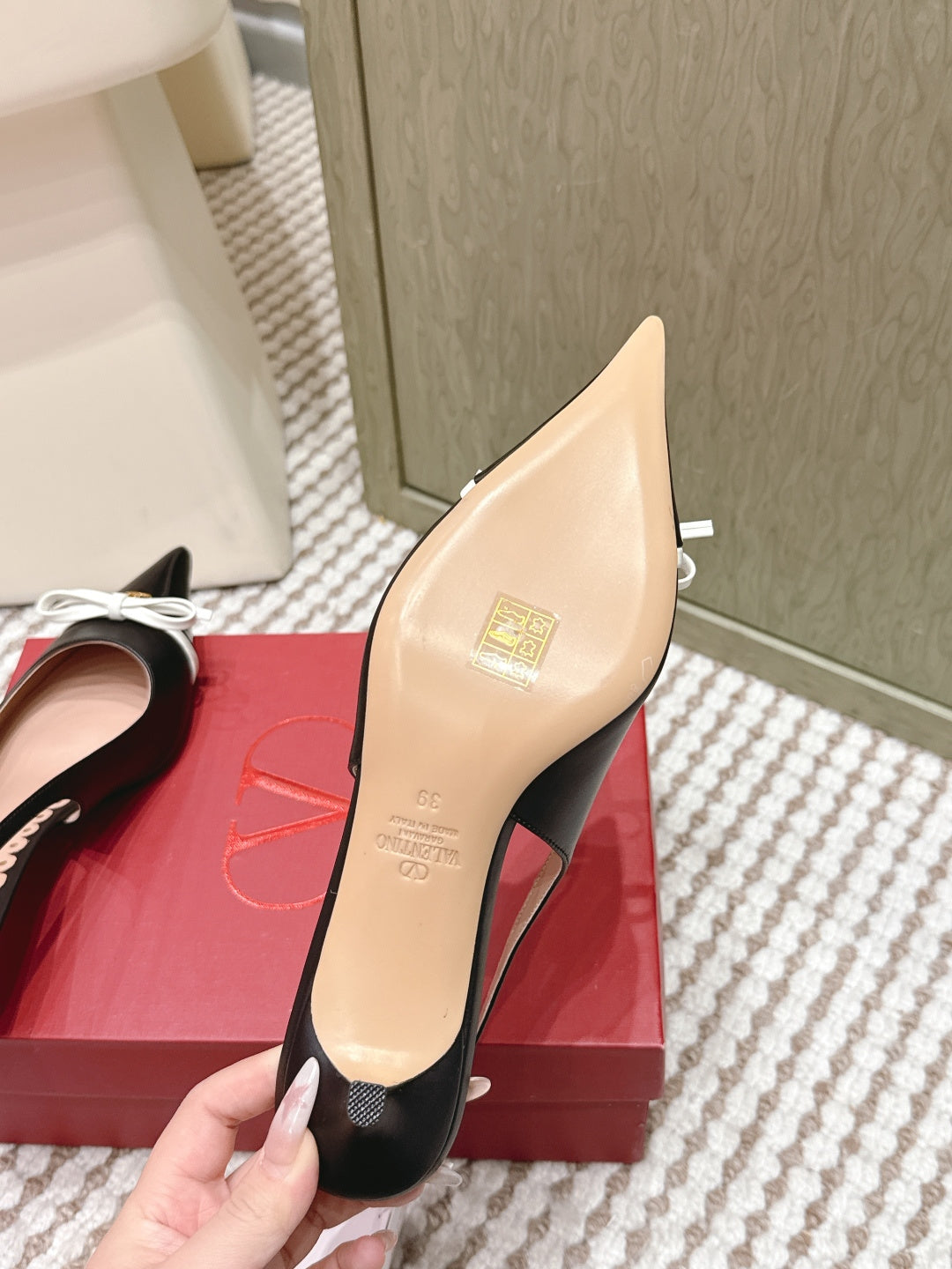 VT 26s Slingback 45 Black Patent Calfskin 612241