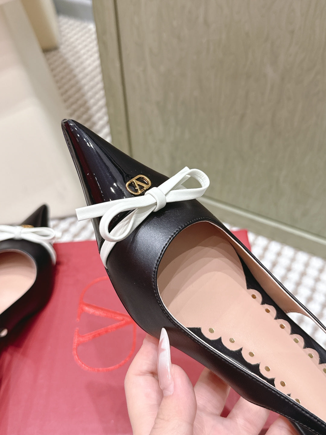 VT 26s Slingback 45 Black Patent Calfskin 612241